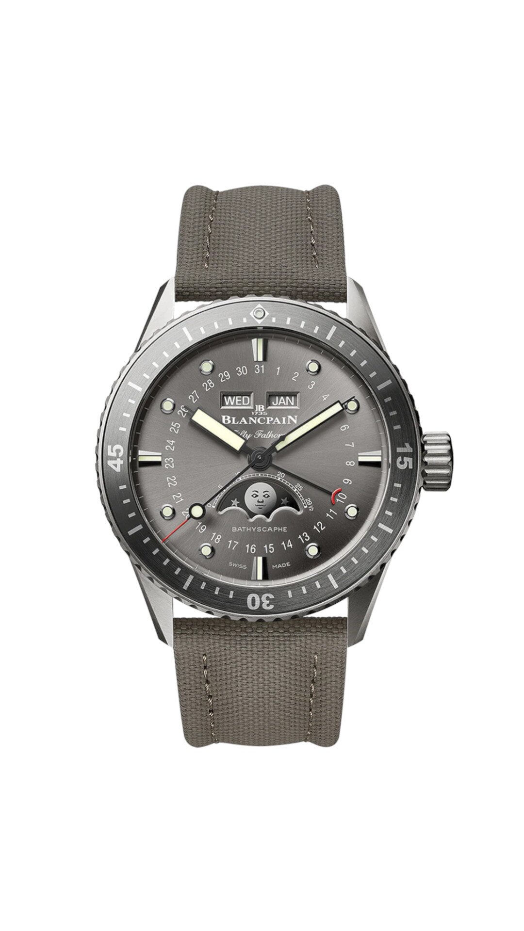 BATHYSCAPHE QUANTIÈME COMPLET PHASES DE LUNE